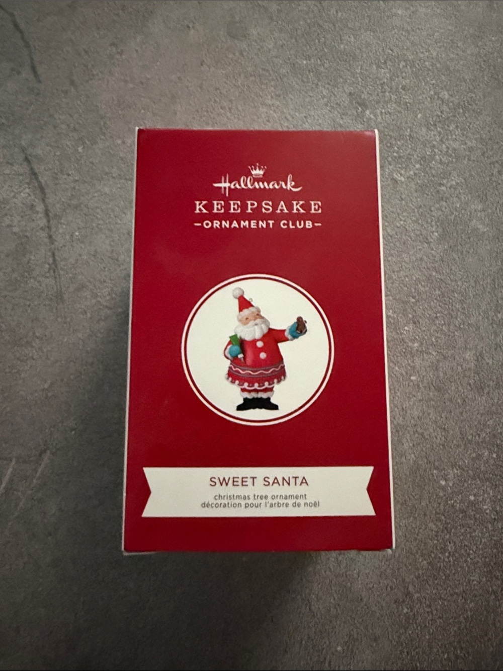 Hallmark Keepsake Ornament Club Red Santa Box